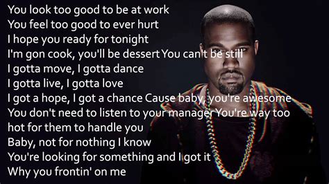 awesome kanye lyrics